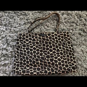 Vintage Kate Spade Giraffe Print Handbag